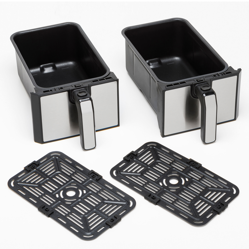 Friteuse Sans Huile Double Bac - 8L - Noir