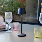 Emily - Lampe De Table Sans Fil - Acier - Noir