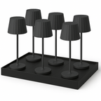 Abby - Lampe De Table Sans Fil - Acier - Noir