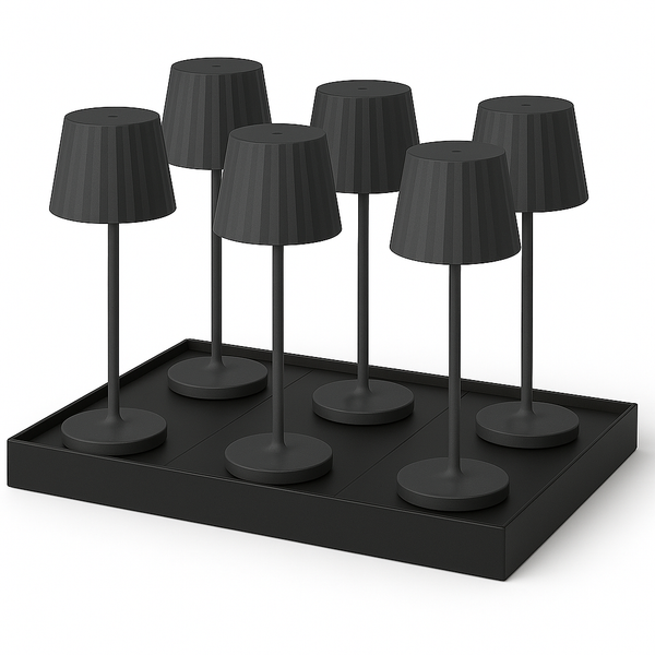 Abby - Lampe De Table Sans Fil - Acier - Noir