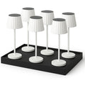Abby - Lampe De Table Sans Fil - Acier - Blanc