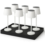 Abby - Lampe De Table Sans Fil - Acier - Blanc
