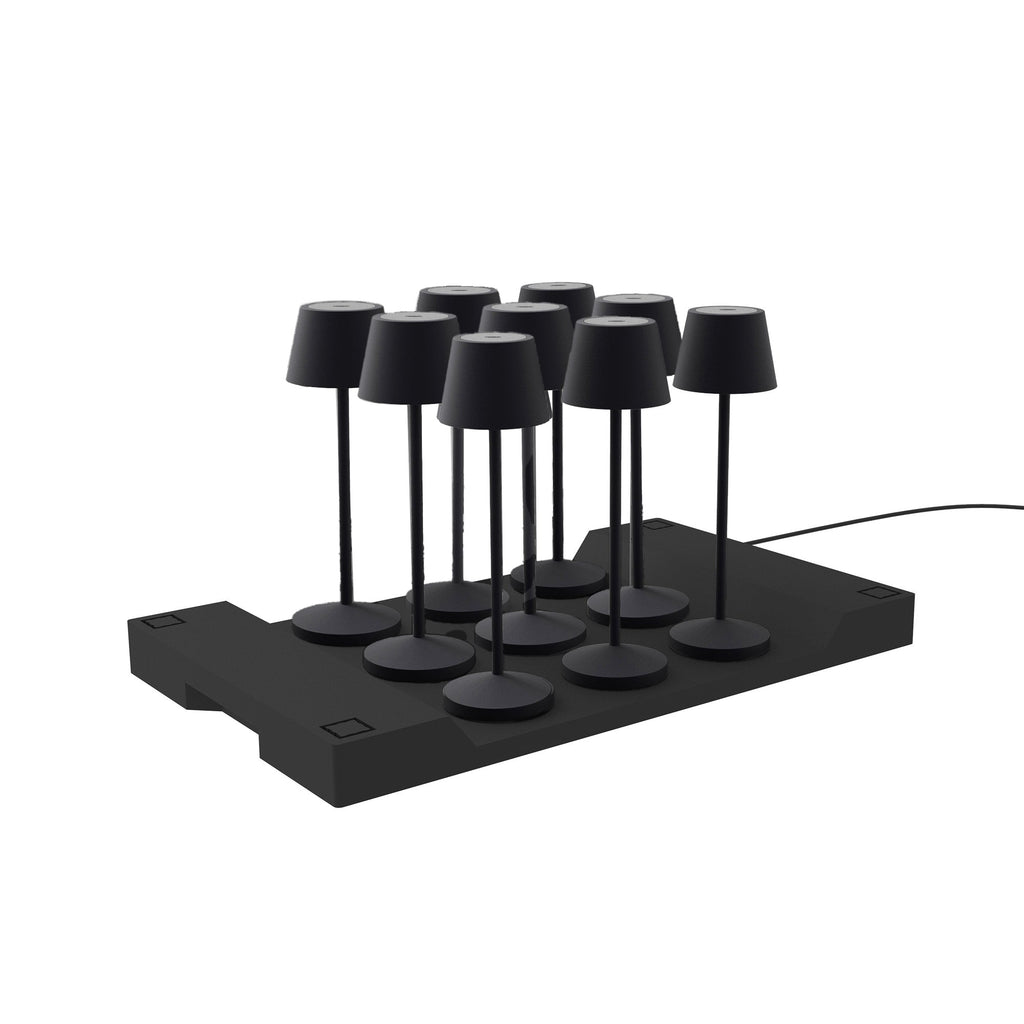 Emily - Lampe De Table Sans Fil - Acier - Noir