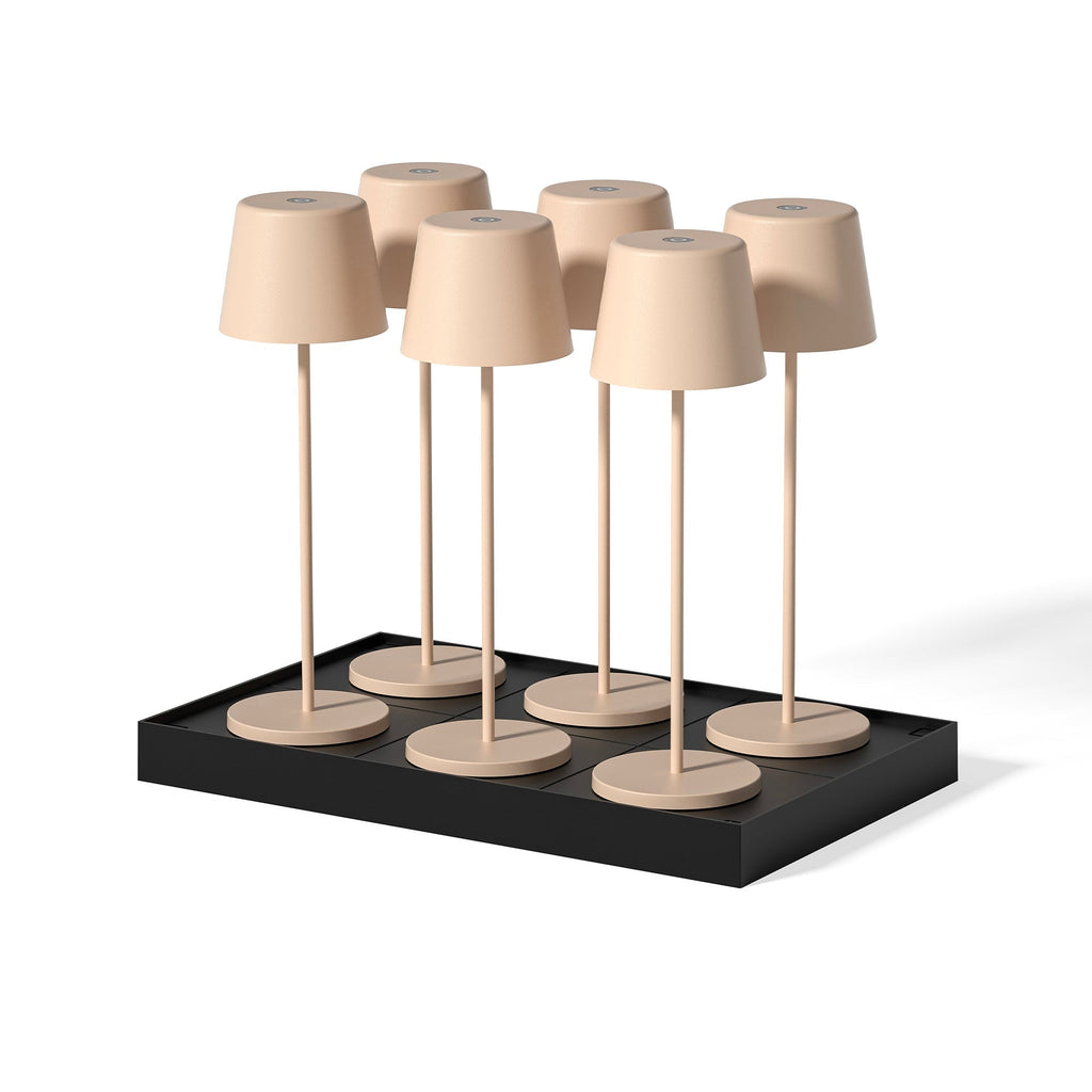 Kelly - Lampe De Table Sans Fil - Acier - Beige