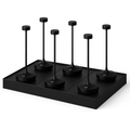 Ruby - Lampe De Table Sans Fil - Acier - Noir
