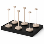 Ruby - Lampe De Table Sans Fil - Acier - Beige