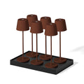 Kelly - Lampe De Table Sans Fil - Acier - Marron