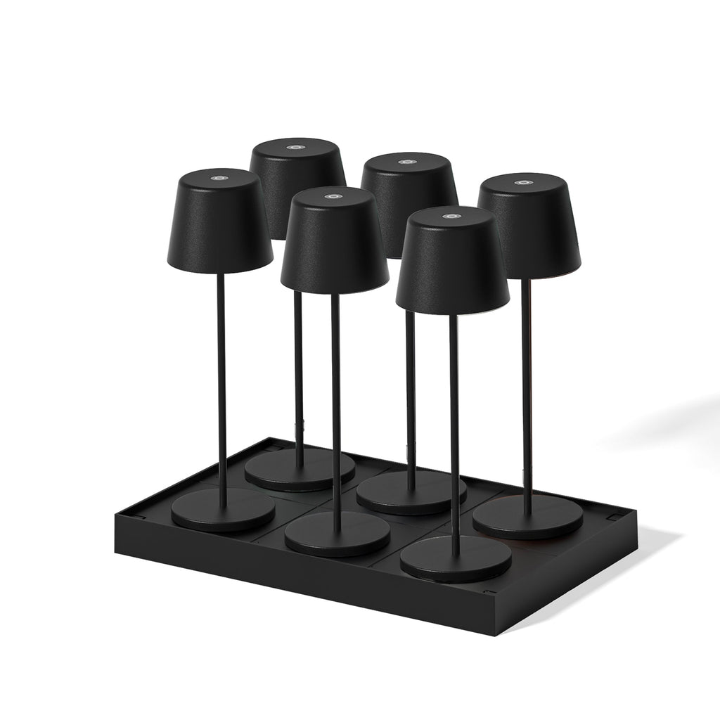 Kelly - Lampe De Table Sans Fil - Acier - Noir