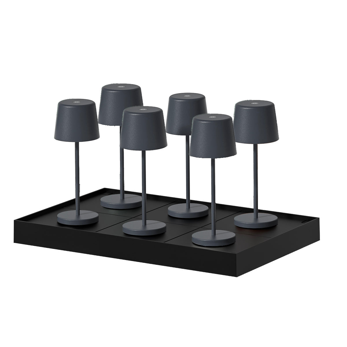 Kelly Mini - Lampe De Table Sans Fil - Acier - Gris Anthracite