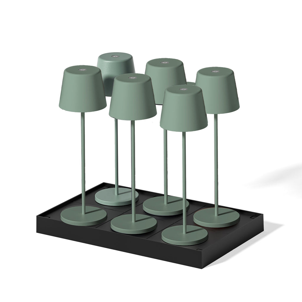 Kelly - Lampe De Table Sans Fil - Acier - Vert