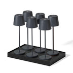 Kelly - Lampe De Table Sans Fil - Acier - Gris Anthracite