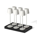Kelly - Lampe De Table Sans Fil - Acier - Blanc