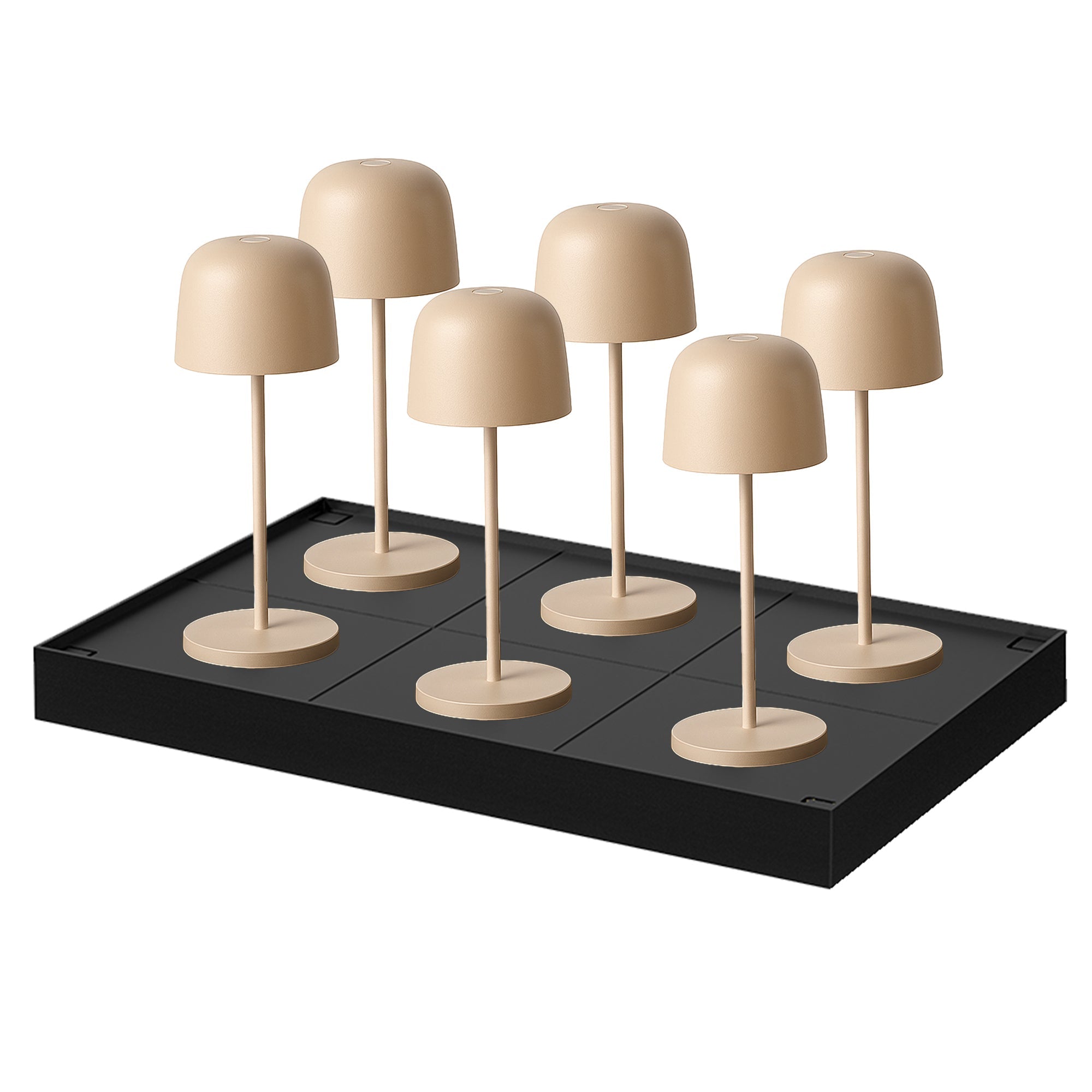 Sophia - Lampe De Table Sans Fil - Acier - Crème