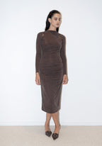 Robe Longue Antonia - Chestnut