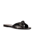 Claquettes Saint Laurent Leather - Black - Femme