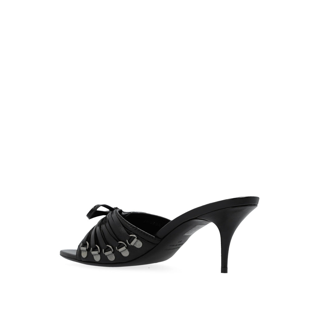 Sandales - Balenciaga Cagole 70 Leather - Black