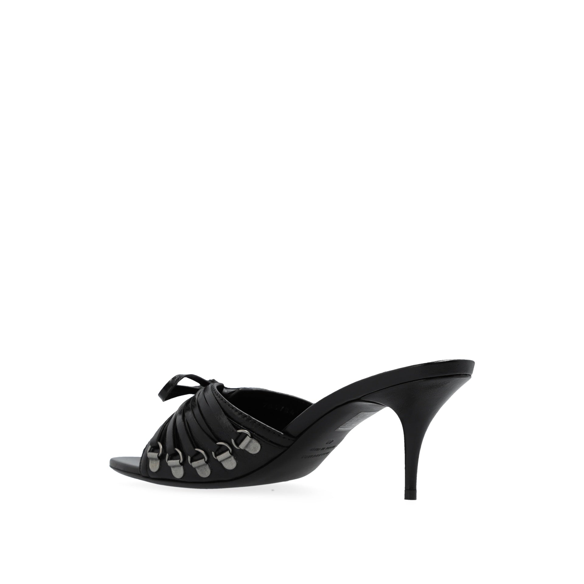 Sandales - Balenciaga Cagole 70 Leather - Black