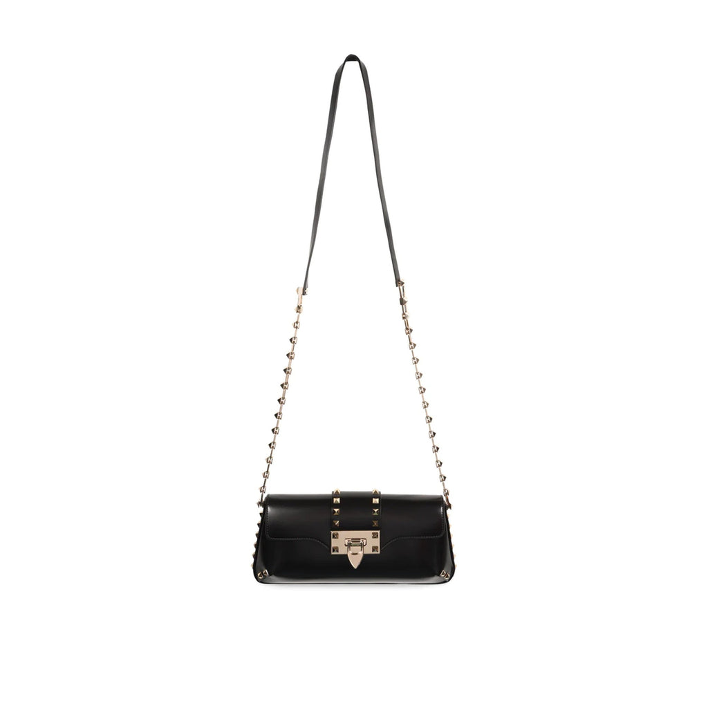 Valentino Garavani Rockstud Shoulder Bag - Black - Femme