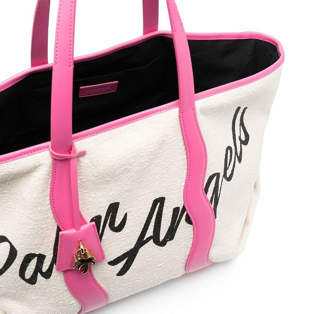 Palm Angels Tote Bag - White - Femme