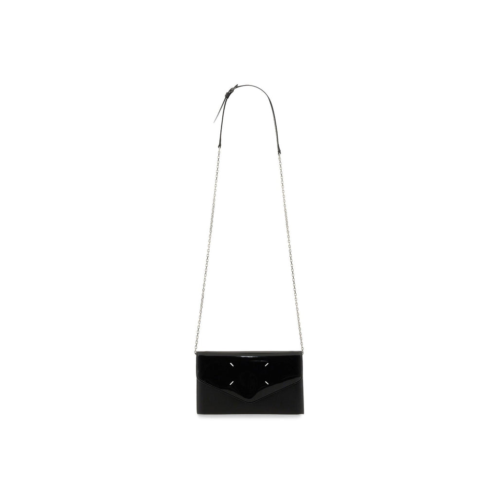Maison Margiela - Portefeuille Four Stiches Leather Chain - Femme - Black