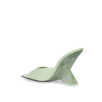 Sandales The Attico Cheope 105 Leather - Green - Femme