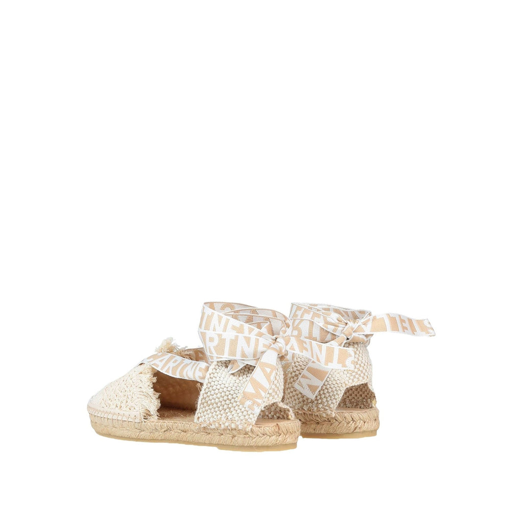 Espadrilles Stella Mccartney Logo Canvas - Beige - Femme