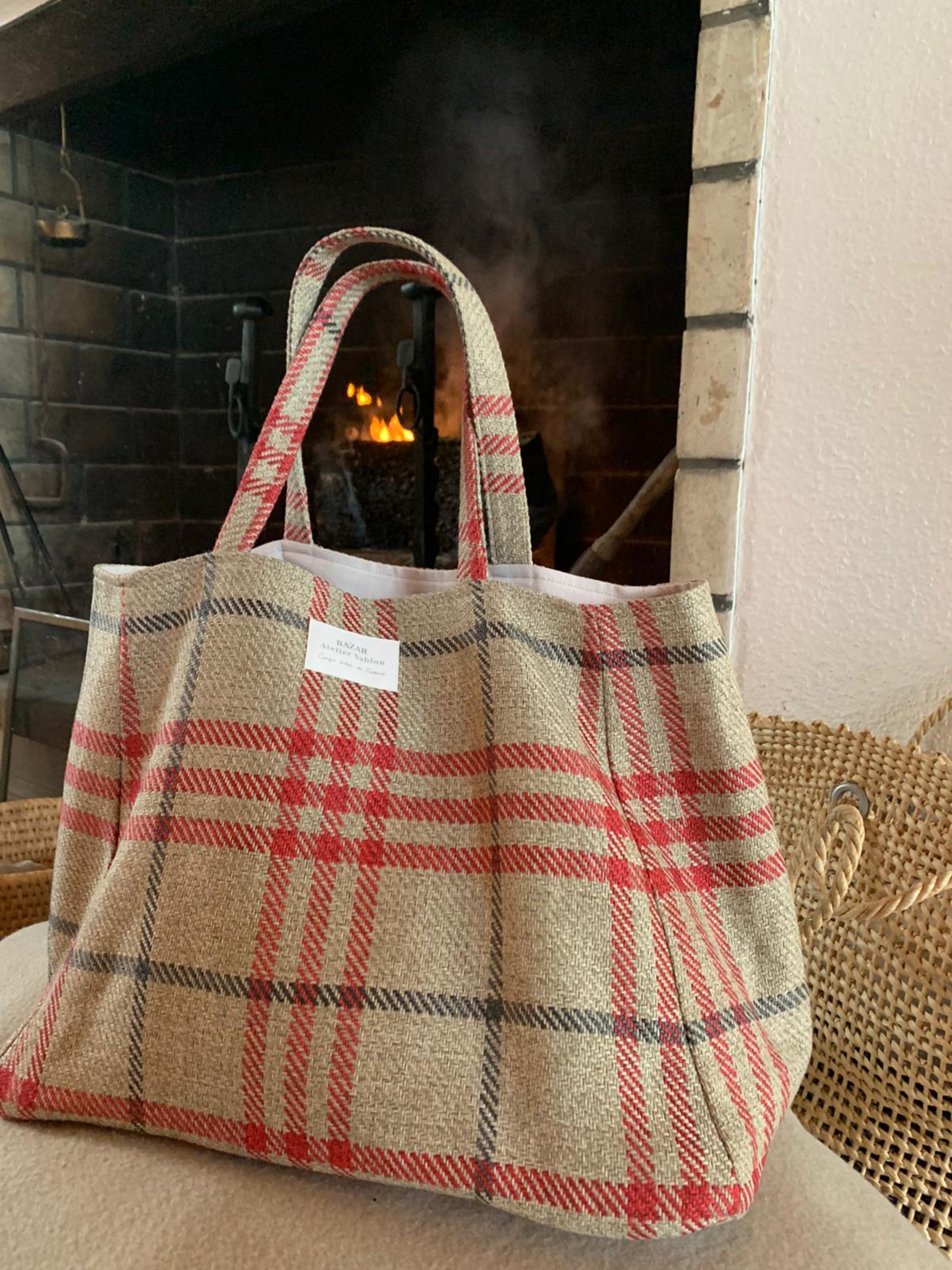 Cabas - Tartan Pion - Rouge