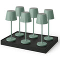 Abby - Lampe De Table Sans Fil - Acier - Vert