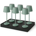 Abby - Lampe De Table Sans Fil - Acier - Vert