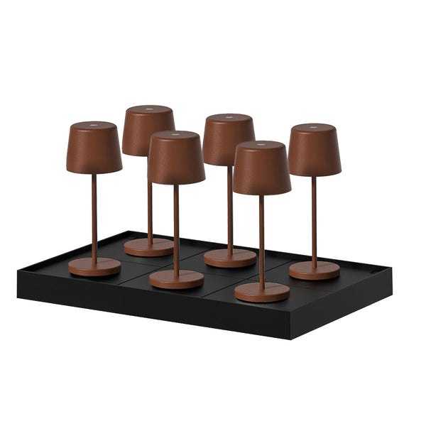 Kelly Mini - Lampe De Table Sans Fil - Acier - Marron