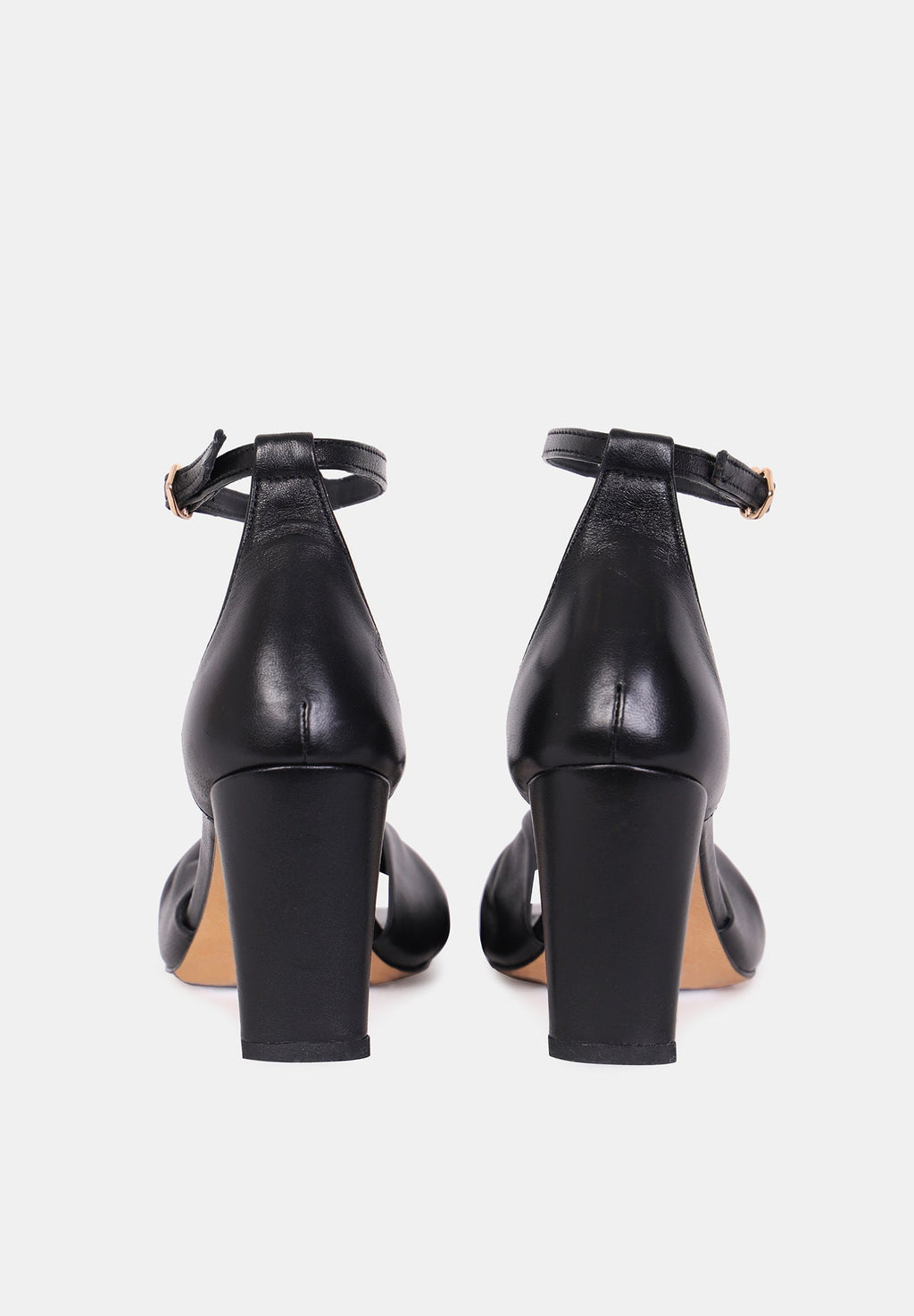 Sandales À Talons Eva - Cuir Noir