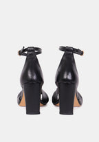 Sandales À Talons Eva - Cuir Noir