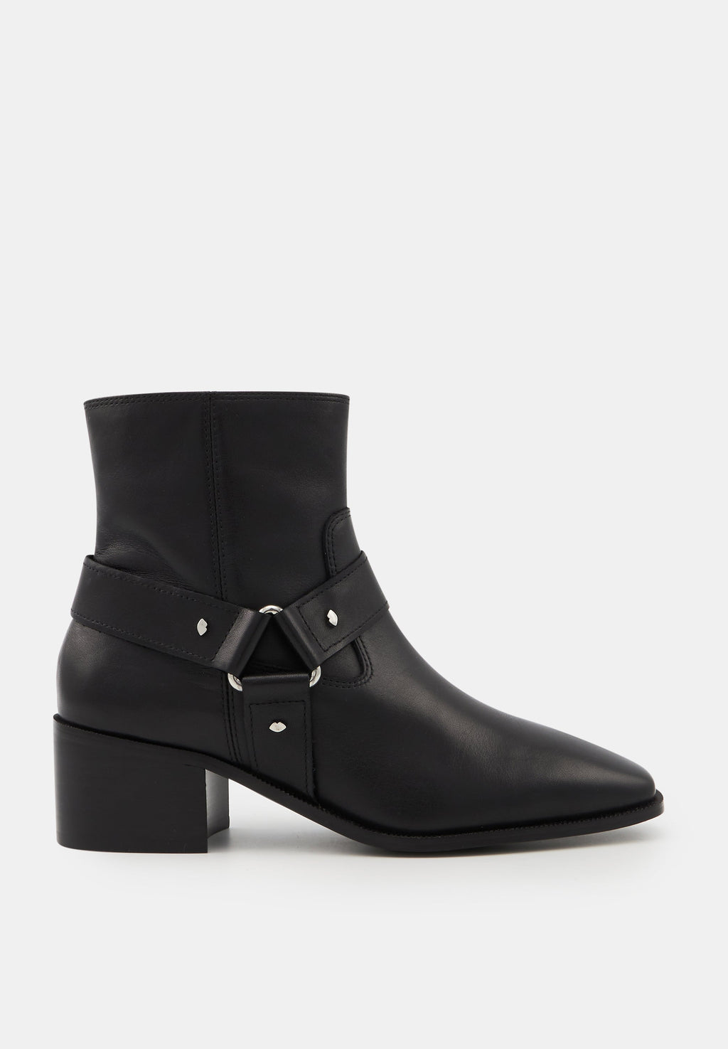 CITY - Luna-Cuir Lisse Noir