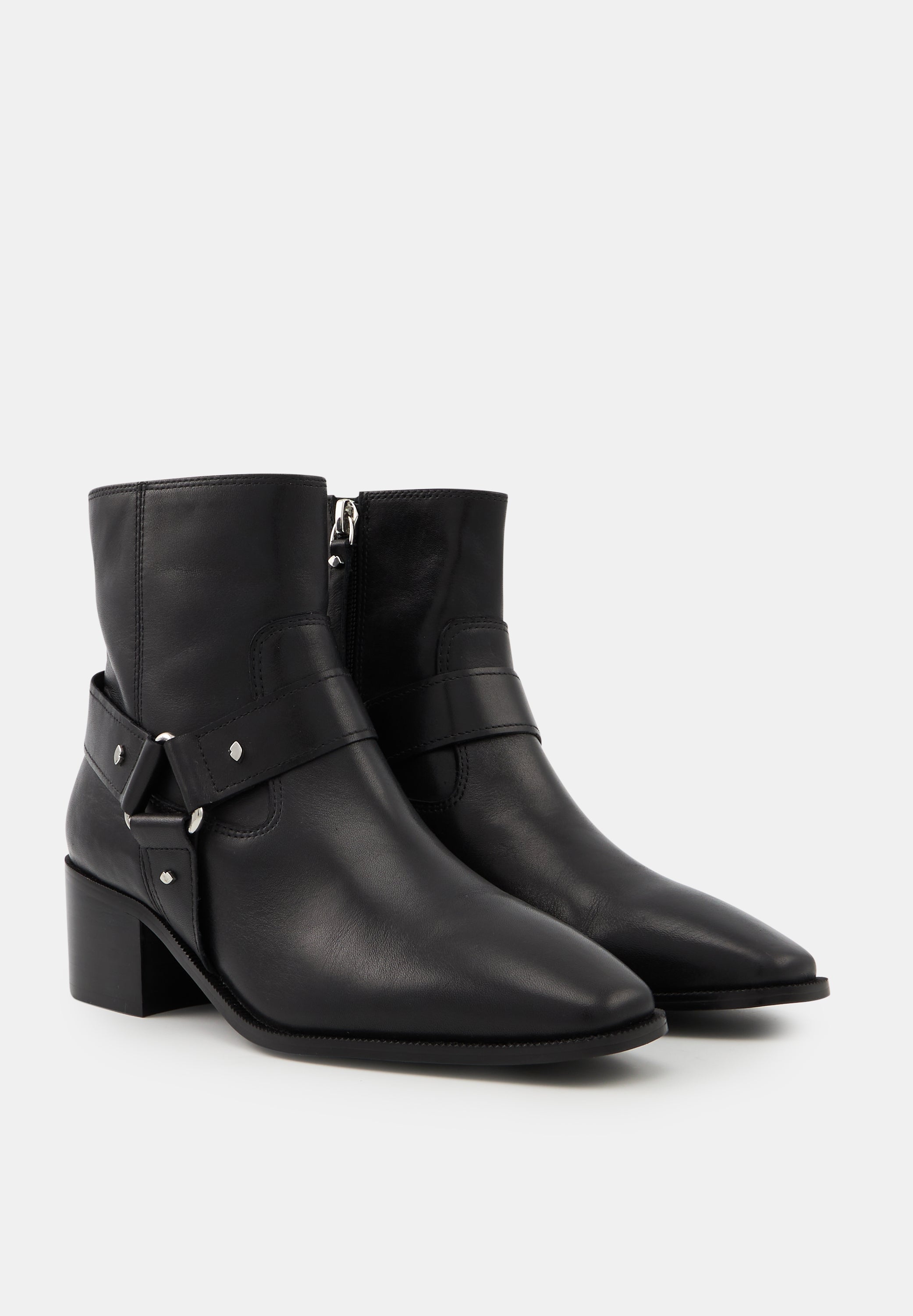 CITY - Luna-Cuir Lisse Noir