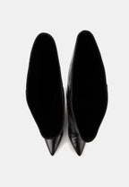Bottes À Talons - Cuir Noir - Adriana