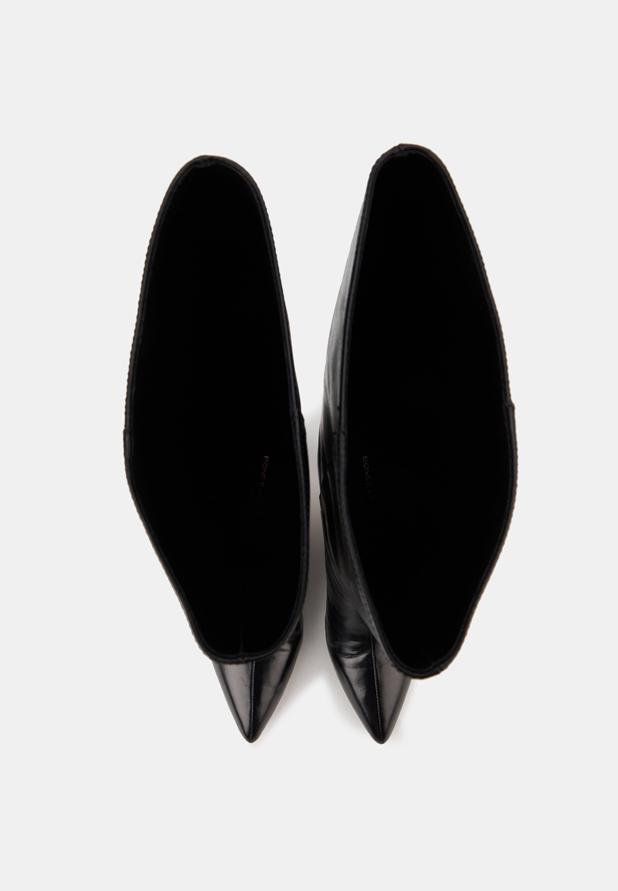 Bottes À Talons - Cuir Noir - Adriana