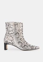 Bottines À Talons - Cuir Python - Alice