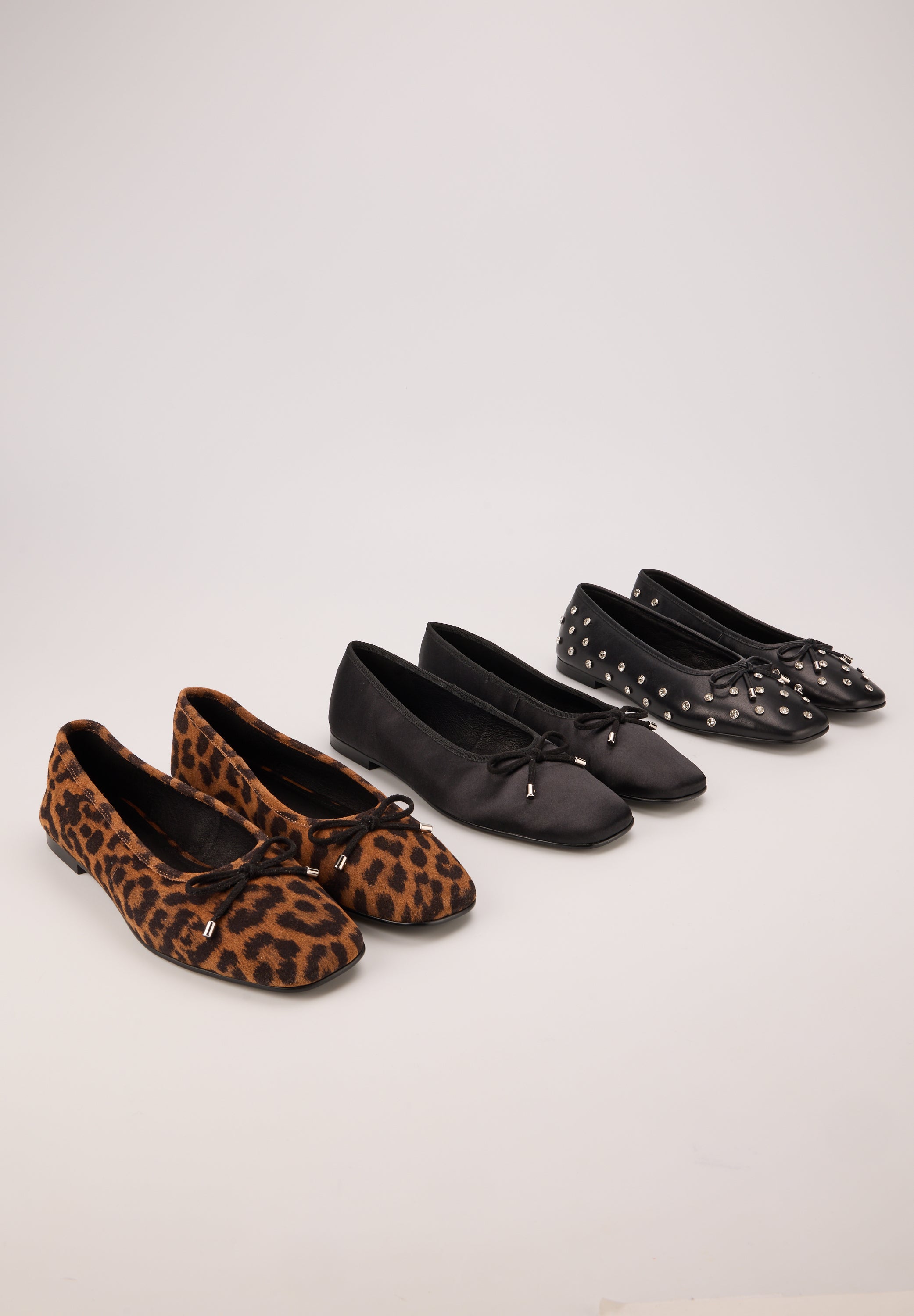 Ballerines - Satin Noir - Carmen