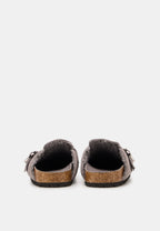 Mules - Cuir Suede Gris - Dakota