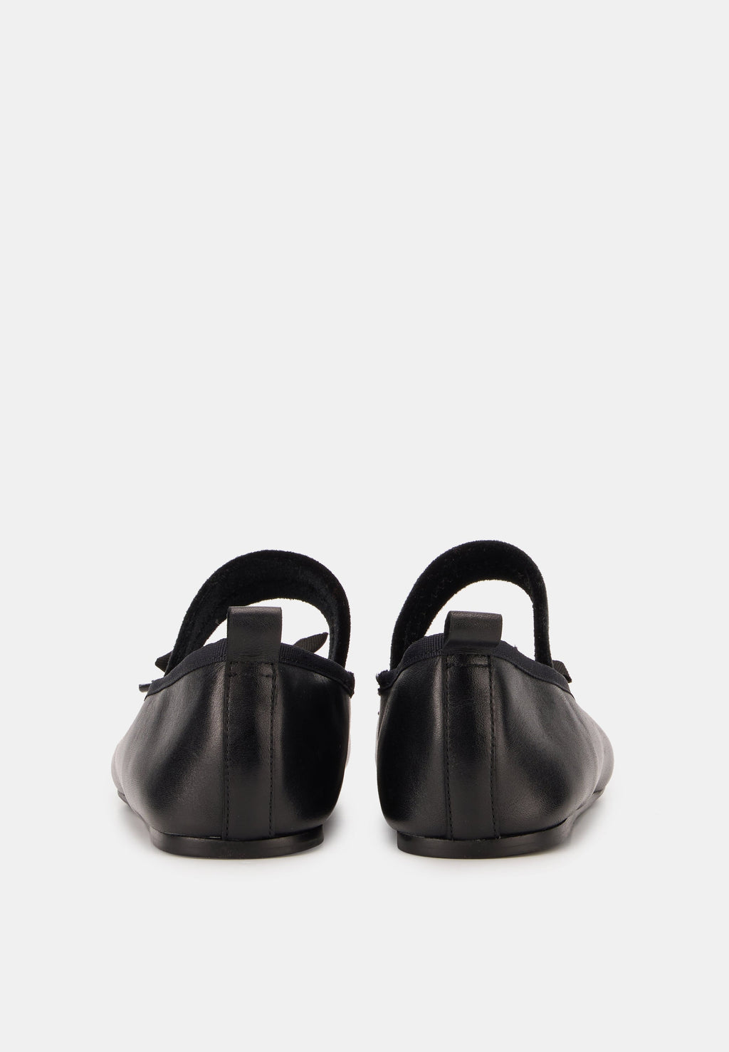 Ballerines À Brides - Cuir Noir - Félicie