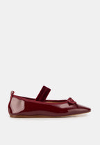 Ballerines À Brides - Cuir Rouge - Félicie