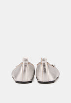 Ballerines - Cuir Métallisé Silver - Félice
