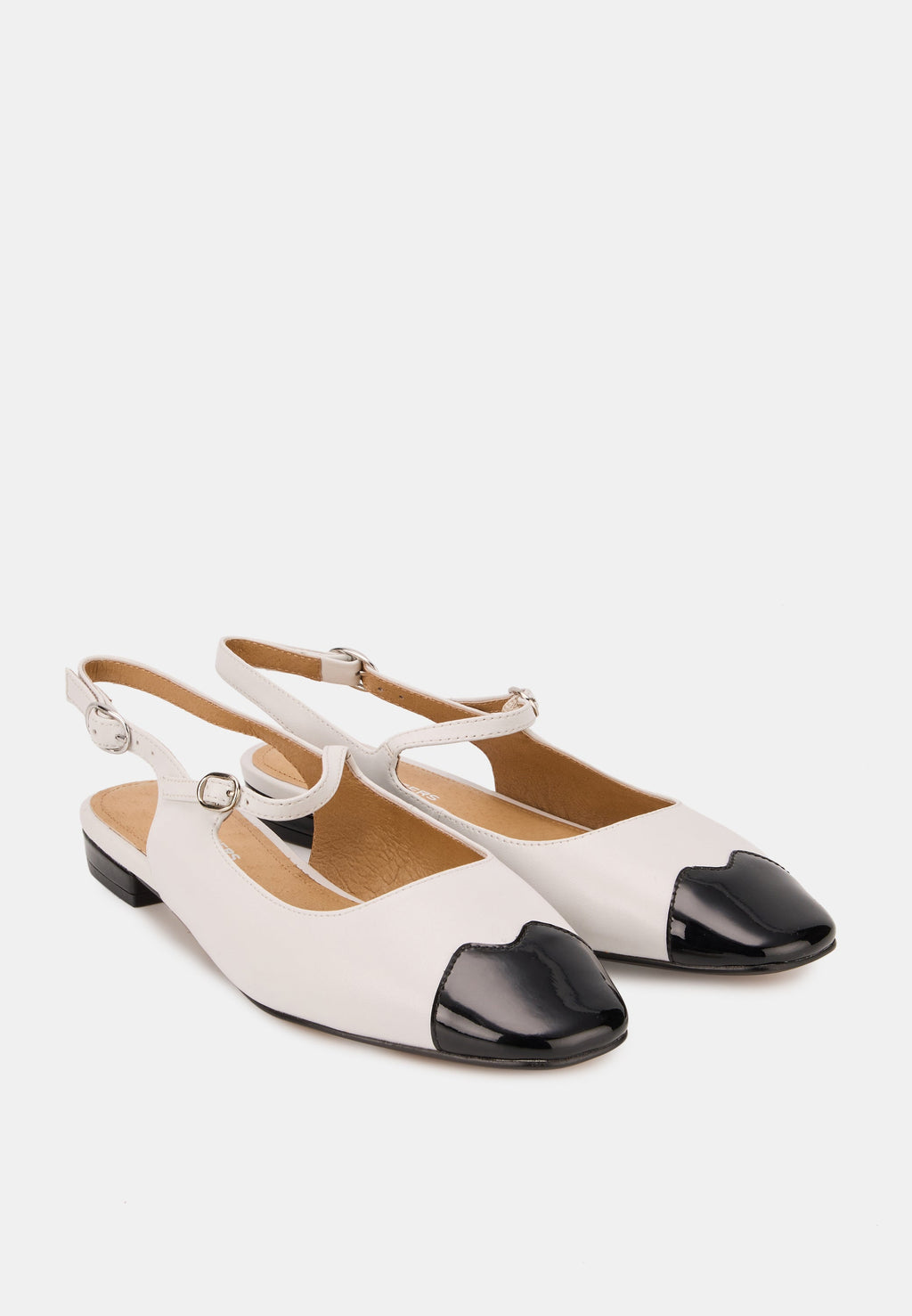 Slingbacks - Cuir Lisse Blanc - Héloïse