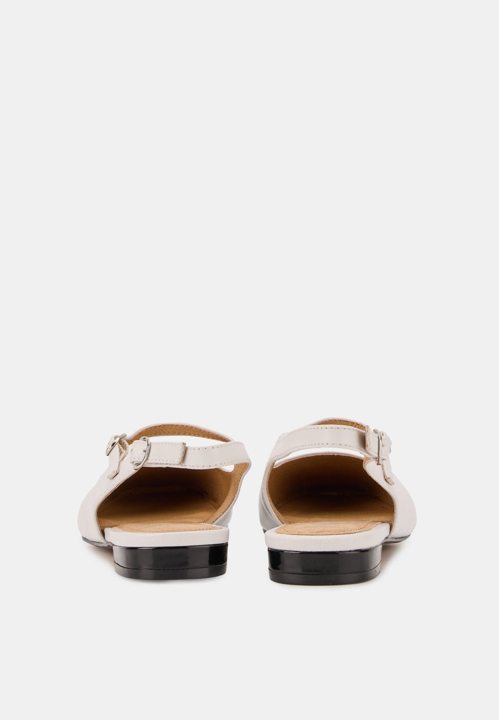 Slingbacks - Cuir Lisse Blanc - Héloïse