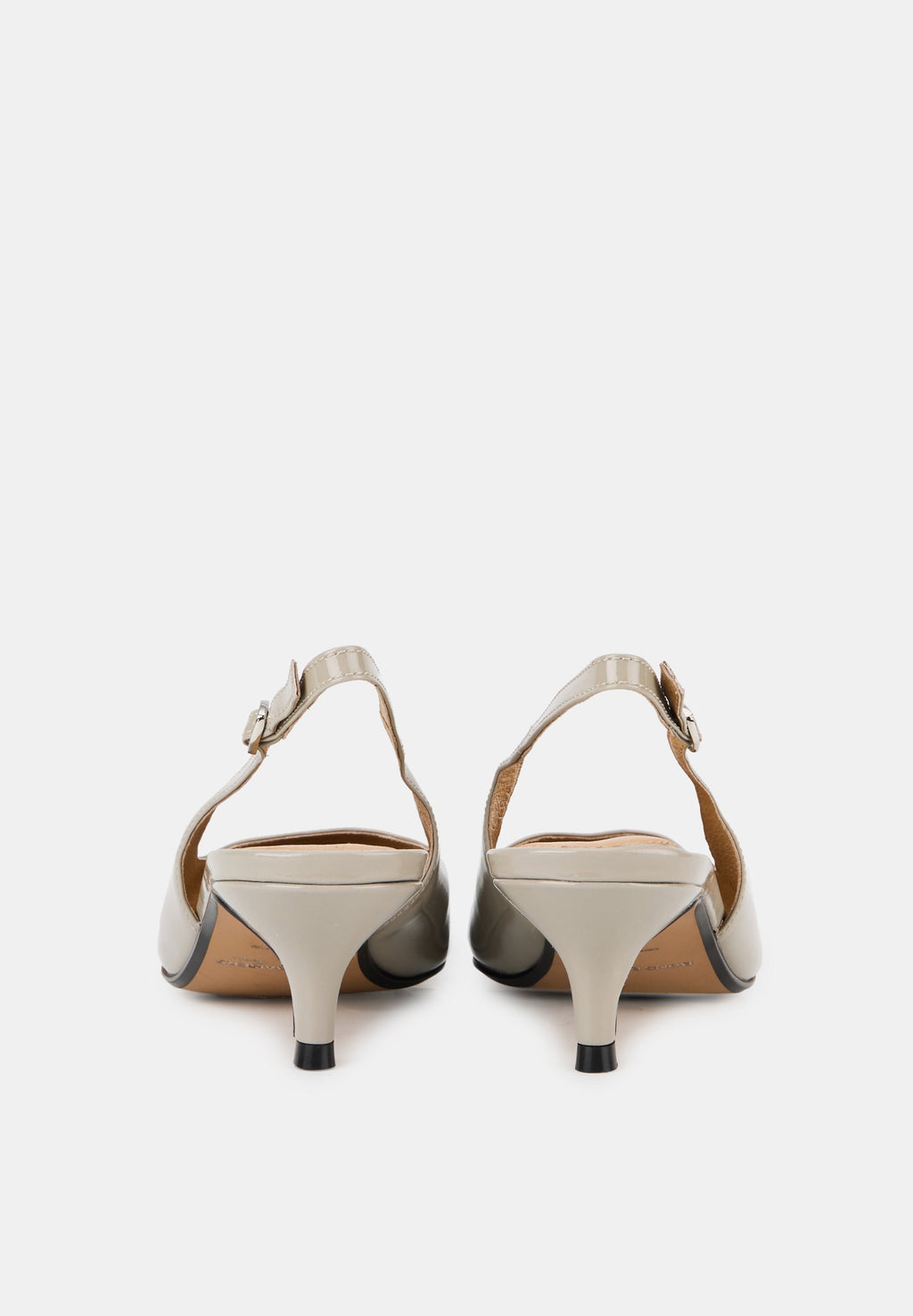 Escarpins Ouverts - Cuir Brillant Gris - Janet