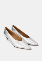 Escarpins - Cuir Métallisé Silver - Marta