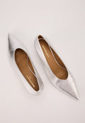 Escarpins - Cuir Métallisé Silver - Marta
