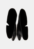 Bottes À Talons - Cuir Lisse Noir - Paola