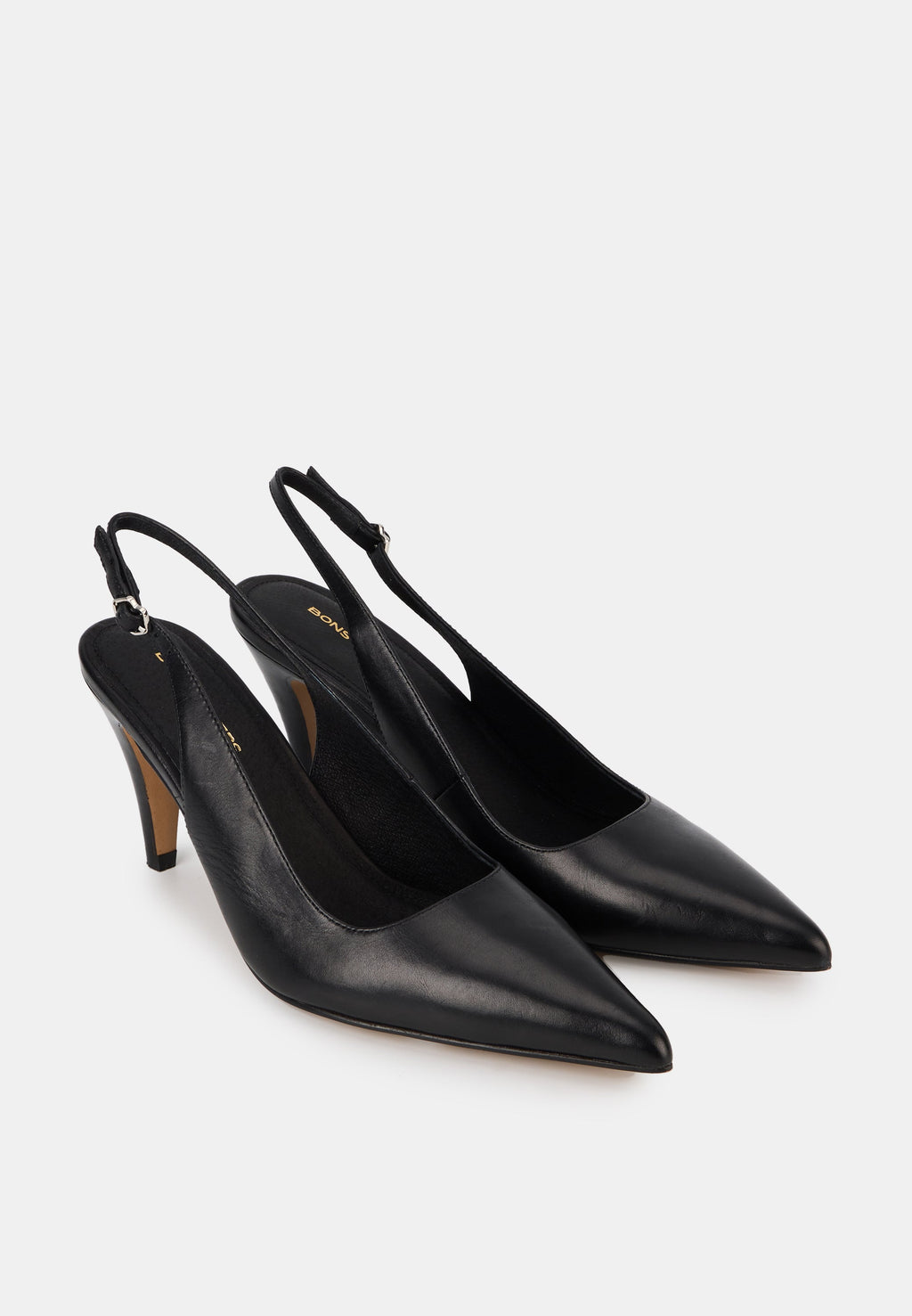 Escarpins Ouverts - Cuir Noir - Tina