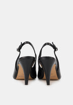 Escarpins Ouverts - Cuir Noir - Tina